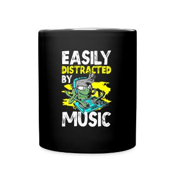 Musique, fête, détente, danse - Mug uni - noir - Devant