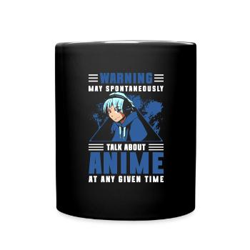 Cosplay Japon Animes Waifu - Mug uni - noir - Devant