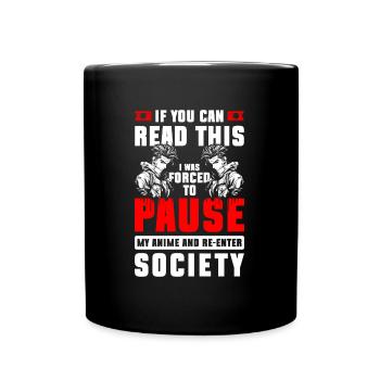 Cosplay Japanisch Kunst Asiatisch - Tasse einfarbig - Schwarz - Vorne