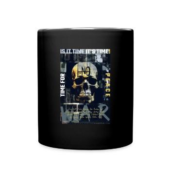 NO war par ART8NS - Art ON Streetwea - Mug uni - noir - Devant