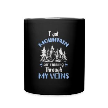 Trees wander forest animal forest dwellers - Full Colour Mug - black - Front