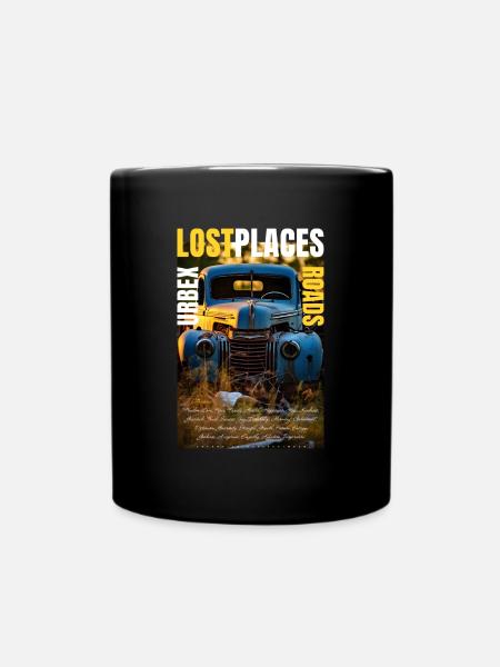 Lost Roads réalisé par ART8NS - Art ON Streetwear - Mug uni - noir