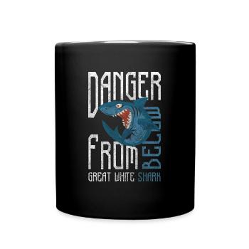 Requin Animal Plongeur Prédateur - Mug uni - noir - Devant