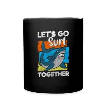 Shark Fin Angler King - Full Colour Mug - black - Front