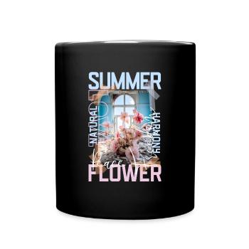 Été - Fleur par ART8NS - Art ON Streetwear - Mug uni - noir - Devant
