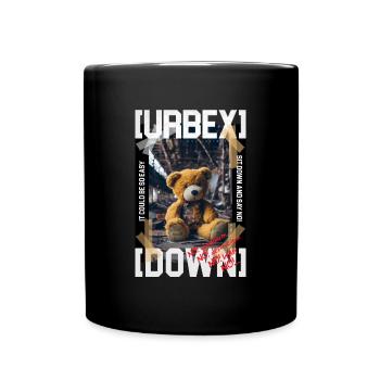 Urbex Teddy by ART8NS - Art ON Streetwear - Tasse einfarbig - Schwarz - Vorne