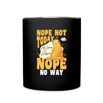 Schläfer Schlummern Müde - Tasse einfarbig - Schwarz - Vorne