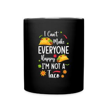 Mexican Foodie Favorite Food Burrito - Full Colour Mug - black - Front