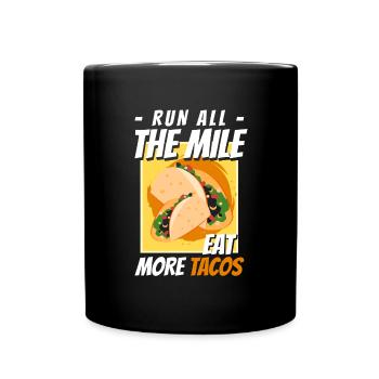 Taco Food Latino Burrito - Full Colour Mug - black - Front