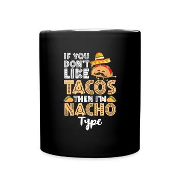 Taco Tortilla Spanish Food Truck - Full Colour Mug - black - Front
