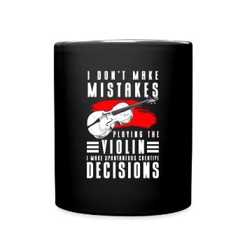 Musiker Kunst Lifestyle Unterhalter - Tasse einfarbig - Schwarz - Vorne