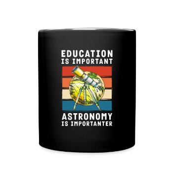 Star Rocket Solar System Science - Full Colour Mug - black - Front