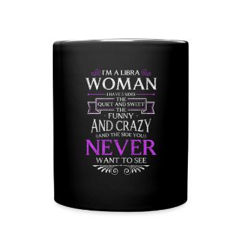 Waage Sternbild September Konstellation - Tasse einfarbig - Schwarz - Vorne