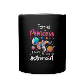 Weltall Stern Raumfahrer - Tasse einfarbig - Schwarz - Vorne