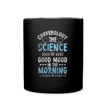 Kaffee Espresso Cappuccino Tasse - Tasse einfarbig - Schwarz - Vorne