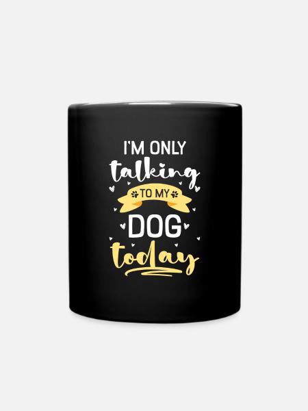 Hund Tierliebe Hundesport - Tasse einfarbig - Schwarz
