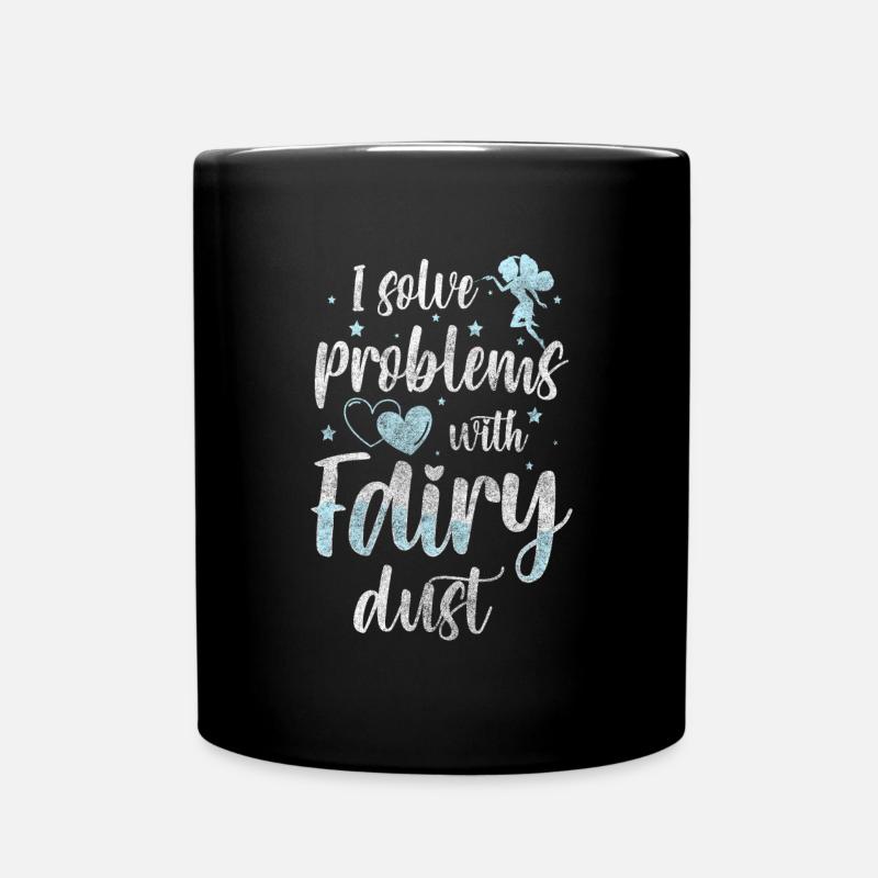 Elf Fairy Tale Girl Magic - Full Colour Mug - black