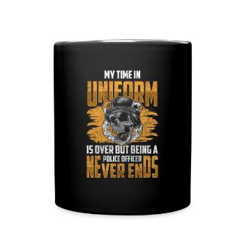 Police Officer, Profession, Crime, Siren - Full Colour Mug - black - Front