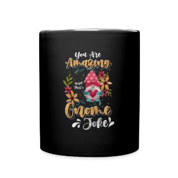 Imp Figurine Christmas Leprechaun - Full Colour Mug - black - Front