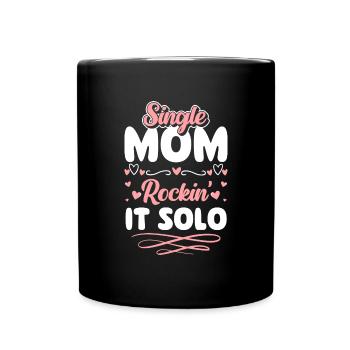 Single Parent Team Love - Full Colour Mug - black - Front
