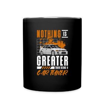 Tuner Autofahrer Rennwagen - Tasse einfarbig - Schwarz - Vorne