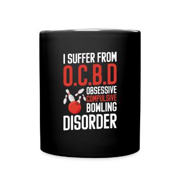 Boule de bowling Sport Split Club - Mug uni - noir - Devant
