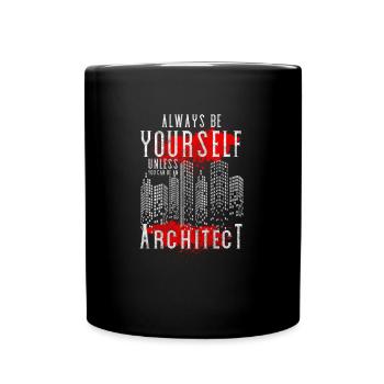 Ingenieur Studium Häuser Architektur - Tasse einfarbig - Schwarz - Vorne