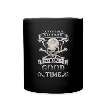 Retrait de la bière - Mug uni - noir - Devant