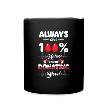 Blood Donation Help Needle - Full Colour Mug - black - Front