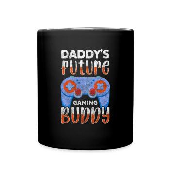 Bébé Papa Amour Ventre - Mug uni - noir - Devant