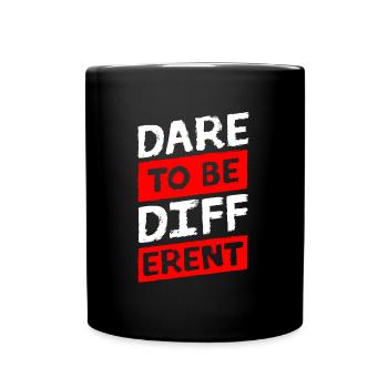 different, especially individual, different - Full Colour Mug - black - Front