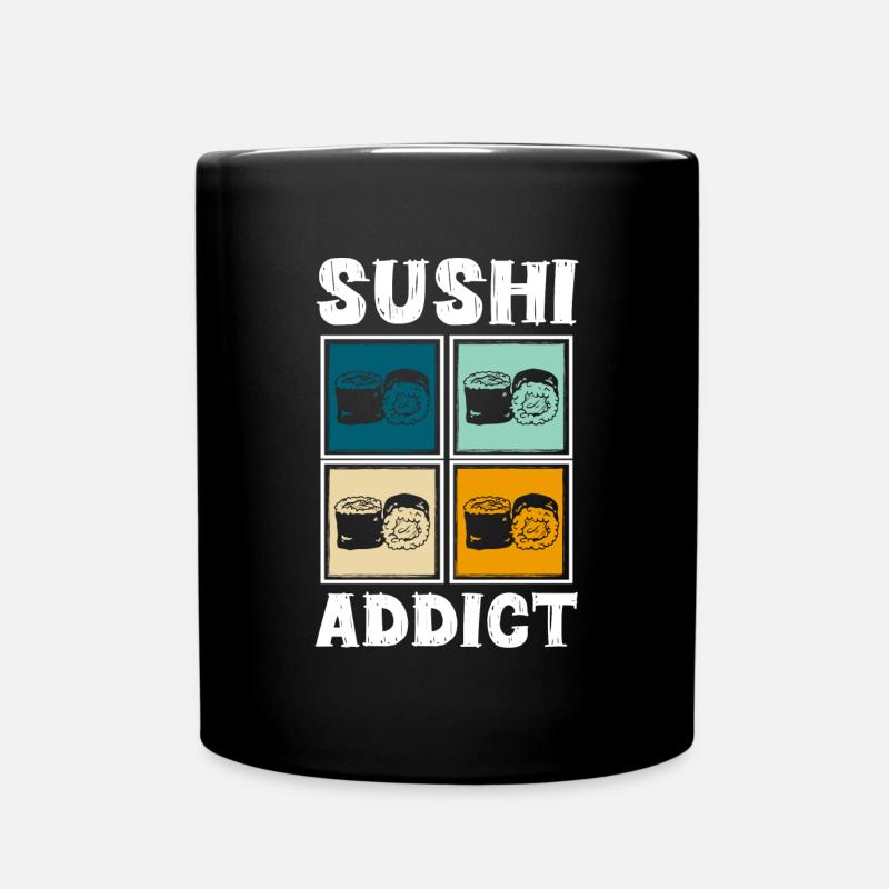 Japan Nigiri Chopsticks - Full Colour Mug - black
