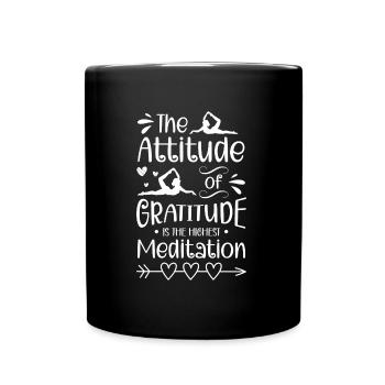 Relaxation Healing Namaste - Full Colour Mug - black - Front