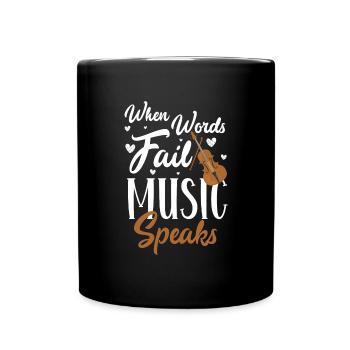 Musicien Joueur Geiger Musikverein - Mug uni - noir - Devant