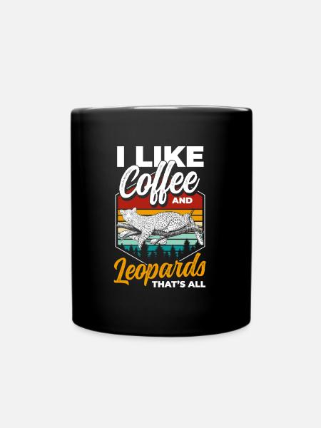 Safari Wildnis Gepard Tier - Tasse einfarbig - Schwarz
