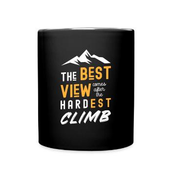 Mountaineering Summit Nature Adventure - Full Colour Mug - black - Front