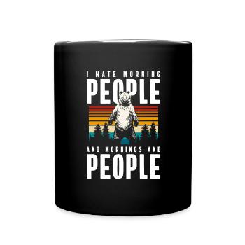 Signes du zodiaque de la forêt forte de la nature sauvage - Mug uni - noir - Devant