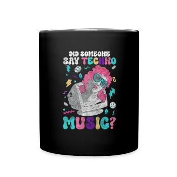 Techno Dubstep Raver - Mug uni - noir - Devant