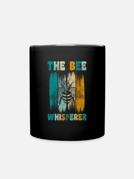 Honig Imker Honigwabe Bienchen - Tasse einfarbig - Schwarz
