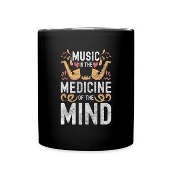 Music Instrument Concert Orchestra - Full Colour Mug - black - Front