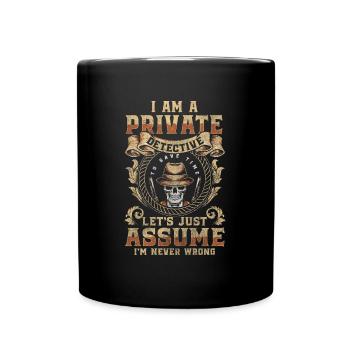 Renifleur, Trace, Limier, Sherlock - Mug uni - noir - Devant