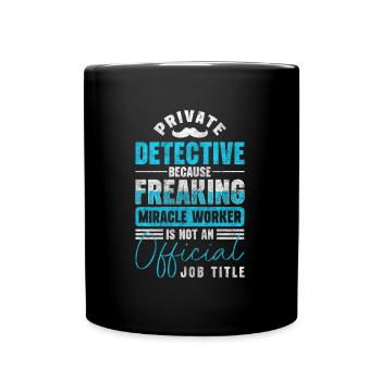 Enquêteur fouineur Crime Sherlock - Mug uni - noir - Devant