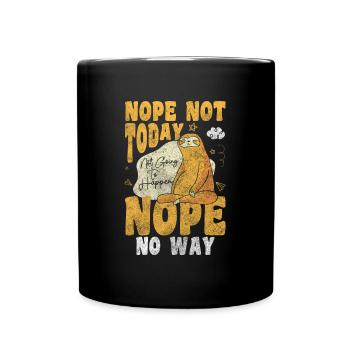 Sleepy Head Dreaming Resting Pillow - Full Colour Mug - black - Front