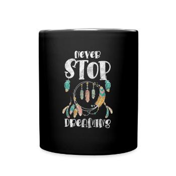 Dream Catcher Wish Happiness Love - Full Colour Mug - black - Front