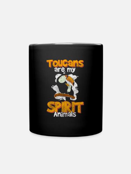 Vogel Bunt Wildvogel Wild - Tasse einfarbig - Schwarz
