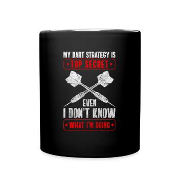 Gagnant du jeu de fléchettes - Mug uni - noir - Devant