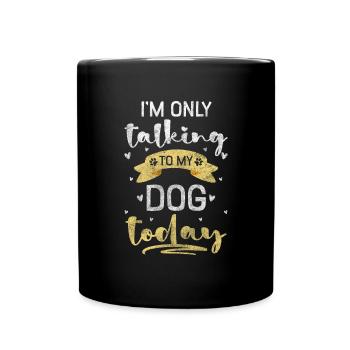 Pattes de chien Chiot École de chien - Mug uni - noir - Devant