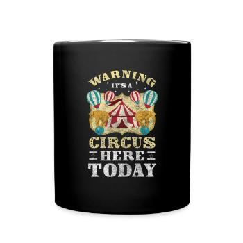 Circus Director Clown Idiots - Full Colour Mug - black - Front