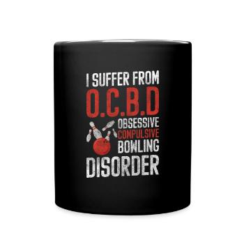 Bowler Track Split League - Mug uni - noir - Devant
