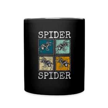 Spider Web Arachnid Hunter Phobia - Full Colour Mug - black - Front